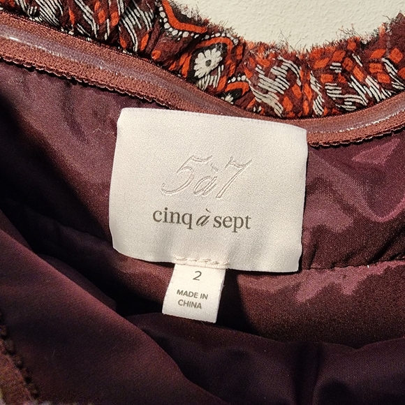 cinq a sept Silk Boho Strapless Maxi Tassel Dress - Picture 5 of 7